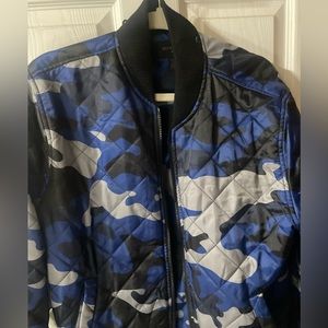 Men's Camo True Religion Bomber Jacket - Size Medium Like New